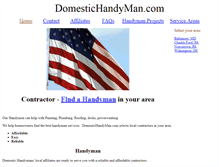 Tablet Screenshot of domestichandyman.com